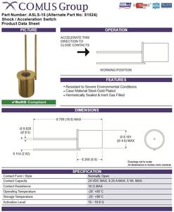 ASLS-<span class=keywords><strong>2</strong></span> ASLS-5 ASLS-10 ASLS-15 tăng tốc chuyển đổi sốc chuyển đổi ASLS1-<span class=keywords><strong>2</strong></span> AS1303-0 AS1303-1 thường mở kích hoạt 1.6g đến 19.9g - Product Image 4
