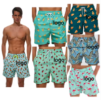 Shorts personnalisés pour hommes, décontractés, à taille élastique, en toile, pour le sport, la plage, le surf, la natation, boxers, grandes tailles, respirants