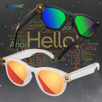 SENBONO M88 Lunettes Intelligentes IA Élégantes Légères Confortables avec Kit Piéton sans Fil, Lecture Audio et Appareil Photo