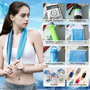 Serviette de sport rafraîchissante instantanée en microfibre douce et respirante avec logo personnalisé pour le yoga, la course, l'entraînement et le golf - Product Image 6