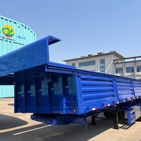 Remorque semi-remorque benne basculante en acier 20/40 pieds, neuve, durable, haute qualité, prix usine, capacité max. 80-120T