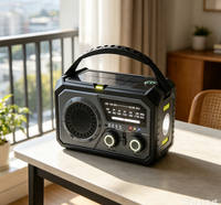 Notfall-Wetterradio-Set 16000mAh Handkurbel- und Solarbetriebener AM/FM/NOAA-Empfänger mit LED-Taschenlampe und Powerbank für Outdoor-Aktivitäten