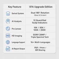 Produit Tendance 2026 : Appareil d'analyse capillaire IA, détecteur de follicules pileux avec caméra HD 16MP et rapport de test cutané