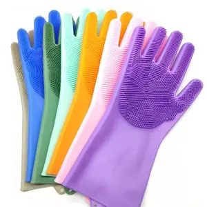 手洗いと調理クリーナー用のキッチン耐久性シリコンゴム手袋