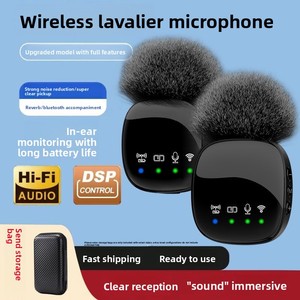 ไมโครโฟนไร้สายคู่ R8 แบบ Lavalier ใช้ได้กับ iPhone และ Android พร้อมระบบตัดเสียงรบกวน สำหรับการถ่ายทอดสดกลางแจ้งและการบันทึกเสียง - Product Image 5