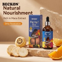 BECKON PRODUCTS Huile de Maca pour les Hanches : Huile de Massage Raffermissante et Liftante pour les Fesses, Ingrédients Naturels pour l'Amélioration et le Soin des Hanches