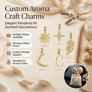 Colgante de acero inoxidable Yogoo <span class=keywords><strong>con</strong></span> diseño minimalista de margarita, estrella, luna, hoja e inicial C para manualidades, regalos y decoración - Product Image 1