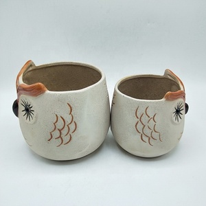 <span class=keywords><strong>Amazon</strong></span> Venta caliente nuevo producto hecho en China regalo de cerámica carnosa olla universal buho cerámica pote de flor jardín - Product Image 6