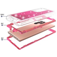 Coque à paillettes pour Samsung Galaxy S23 Ultra S22 Plus S21 Note 20 S20 S10 S9 S8 Floating Liquid Quicksand Bling Sparkly Phone Cover