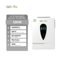 Convertisseur solaire à onde sinusoïdale pure GOOTU UL1741, norme américaine, 12 kW, phase divisée, 120/240 V, parallèle avec surveillance WiFi intelligente