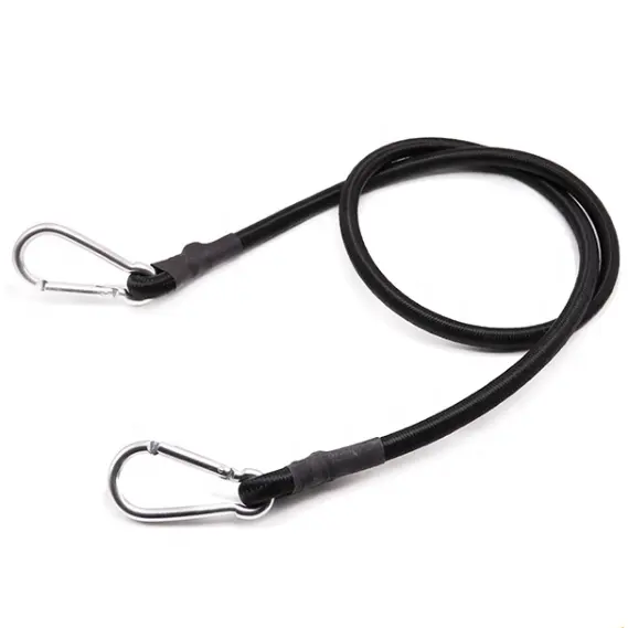 חוזק גבוה באנג 'י אלסטי חבל באנג' י עם Carabiner וו