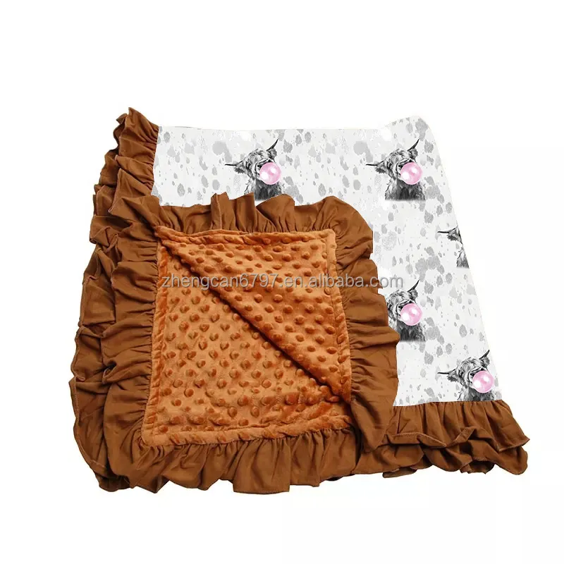 Sıcak satış üreticisi özel baskı süper yumuşak battaniye çiçek baskılı çocuk battaniye sıcak hediye