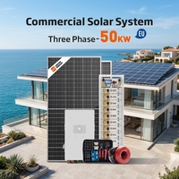 Sistema Fotovoltaico Trifásico de 50kW con Batería LiFePO4 de 100kWh e Inversor Híbrido para Centros Comerciales
