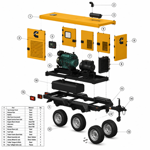 Generador Diésel Cummins Original de 24kW 30kVA Silencioso para Construcción, Granja, Hogar, Motor 4BT3.9-G1, 50Hz, 3 Fases, Generador de Energía Principal - Product Image 4