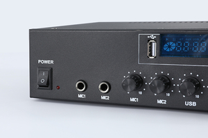 เพาเวอร์แอมป์ 60 วัตต์ แอมป์ขยายเสียงระดับมืออาชีพ ตัวเครื่องอะลูมิเนียม พร้อมฟังก์ชั่นมิกเซอร์ - Product Image 6