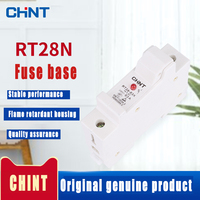 Vente en gros de fusibles cylindriques CHINT, base de fusible RT28, 500V AC, capacité de coupure 100KA, certifié 3C