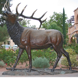 Estatua de <span class=keywords><strong>alce</strong></span> de bronce para exteriores de <span class=keywords><strong>tamaño</strong></span> <span class=keywords><strong>Real</strong></span>, escultura de ciervo de Metal hecha a mano por técnica de fundición - Product Image 2