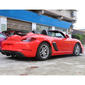 OUER 2017 Car Upgrade Wet Carbon Fiber Front/Rear Bumper Side Skirt Fog Light Bolt-On New Fit for 718 Cayman 987.2 - Product Image 6