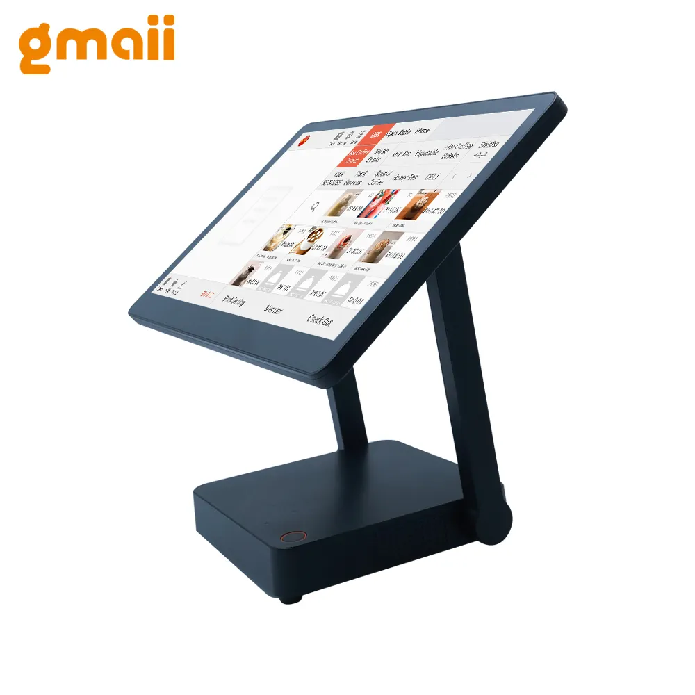 Gmaii S40 tùy biến ODM/OEM 15 inch tất cả trong một màn hình cảm ứng POS Màn hình tiền mặt đăng ký máy Android POS hệ thống