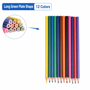 Matite Colorate in Plastica Senza Legno a Forma di Mela per Bambini, Matite da <span class=keywords><strong>Disegno</strong></span> per Studenti delle Scuole Elementari, Matite per Pittura Artistica, Vendita all'Ingrosso - Product Image 3