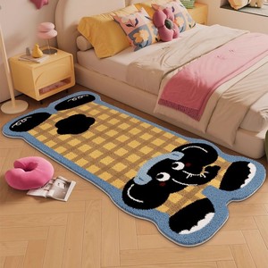 Karpet Mobil Gaya Bohemian Vintage Buatan Mesin, Bulu Halus Anti Selip Tahan Noda, Poliester, Dekorasi Rumah - Product Image 3
