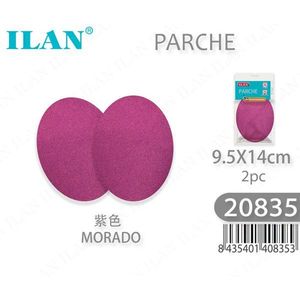Ilan Parche Morado 9.5X14cm 2 pezzi per riparazione abbigliamento - Product Image 1