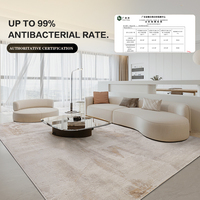 Tapis et Moquettes de Luxe Modernes Dsermer en Soie Artificielle et PET, Antidérapants et Animaux Admis pour Salons et Chambres