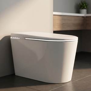 Toilette Intelligente Domestique à Couvercle Rabattable Entièrement Automatique, Réservoir Intégré, Sans Limite de Pression d'Eau, Drainage S-Trap - Product Image 1