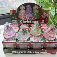 Jouet anti-stress à presser pour les fêtes, adorable ornement de Noël en forme de sapin et bonhomme de neige pour enfants, cadeau de Noël, cadeau de fête, vente en gros