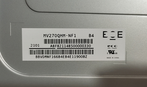 MV270QHM-NF2 MV270QHM-NF1 MV270QHM-NF3 MV270QHM-NF5 एलसीडी पैनल मॉनिटर के लिए 165 एचजेड (gb) * 1440 एलसीडी मॉनिटर 2560