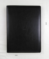 Porte-cartes de visite en cuir avec pochette PVC, porte-cartes personnalisé avec logo en relief, porte-cartes de crédit