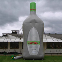 Tasse gonflable géante adaptée aux besoins du client de bière, verre à vin gonflable pour la publicité
