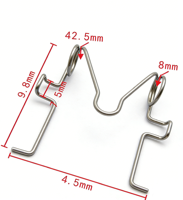 152261 Jiumail Silver - Plaquettes de frein de haute qualité, ressort de frein arrière, goupille de retenue, clips automobiles, attaches automobiles, OE 4784830300