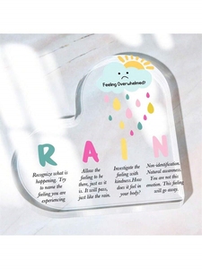 1pc, oggetto decorativo da scrivania in acrilico a forma di cuore, che suggerisce psicologicamente a se stessi che posso "sei fantastico". È un Dec - Product Image 5