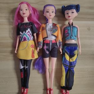 Bambola di Alta Qualità con Musica e Luci, Strega K-Pop, Cacciatrice di Gruppi, Bambola di Moda per Ragazze, Giocattolo di Cartone Animato, Soffiatore d'Aria in Plastica, Fantasia - Product Image 2