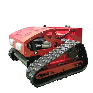 Benzinli motor çim geniş biçme makineleri ile Omu çim biçme makinesi robot uzaktan biçme makinesi