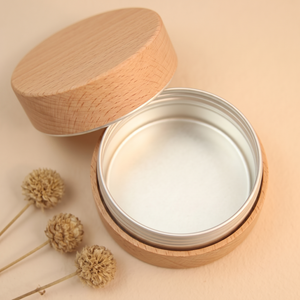 Caja de madera completa con tapa de bambú de 50g, tarros redondos para crema de ojos, productos para cosmética. - Product Image 3