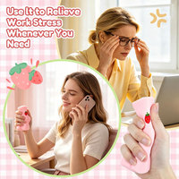 Jouet Squishy Kawaii Mignon Rose Fraise au Beurre, Doux, à Remontée Lente, Anti-Stress, Cadeau d'Anniversaire, de Fêtes et de Noël