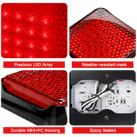Feu arrière LED pour camion et remorque 12V 24V 36 LED, feu stop et feu arrière, étanche, homologué ECE, emballage blister en vrac