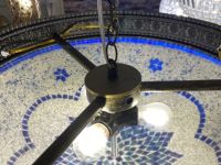 Lampe suspendue turque en verre, lampe d'Istanbul à économie d'énergie, lampe et lustres en mosaïque turque, lustres tunisiens pour la maison