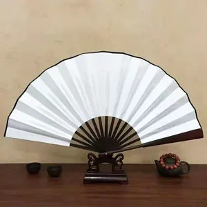 Ventilatore a mano di bambù di nozze con ventaglio stampato personalizzato all'ingrosso