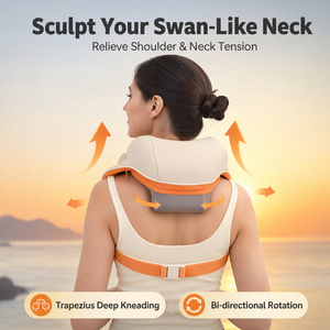 Remote <b>Control</b> Neck Massager, 8D <b>Heat</b> Therapy Cervical Massager, 9-Level Intensity for Neck Pain Relief, Wholesale Accepted - Product Image 2