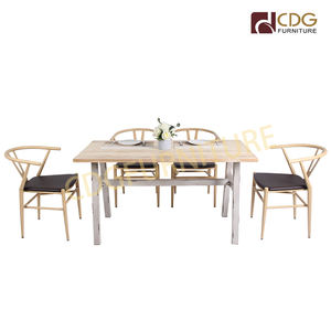 Reposabrazos De estilo europeo con marco De Metal, silla De comedor De estilo europeo con reposabrazos De roble, para <span class=keywords><strong>Restaurante</strong></span> Y apilado - Product Image 4