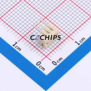 HCZZ0002-3 Wire-to-Board Pin Header Bent Lead Through Hole,P=1.5mm Connector 1x3P 1.5mm Right Angle Insert ZH - Product Image 2