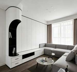 Meuble <span class=keywords><strong>TV</strong></span> moderne pliable avec cheminée, style minimaliste de ferme, unité murale, meuble <span class=keywords><strong>TV</strong></span>, décoration de salon, table console - Product Image 2