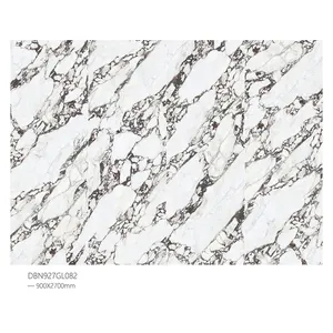 Advanced Natural Italian Bvlgari Gold Vein White Marble 900*2700mm Floor Wall Tile