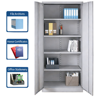 Archivador Metálico Moderno, Gabinete de Almacenamiento para Oficina, con Cerradura de Llave, Color RAL Personalizado, Mueble de Oficina Escolar Resistente, Gran Capacidad