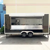 완전히로드 2 레벨 바베큐 모바일 식품 트럭 싱가포르 타코 반 식품 트럭 용품