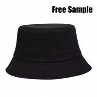 Chapeau Bob Personnalisé avec Logo en Gros, 100% Coton, Jaune Uni, Chapeau de Pêcheur, Casquette d'Été Anti-UV, Chapeau de Voyage Pliable pour Hommes et Femmes