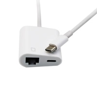 USB C Ke Ethernet Adapter Tipe C Ke LAN Ethernet Cepat RJ45 Adaptor Jaringan Kabel LAN Converter untuk iPad Android Mackbook Pro